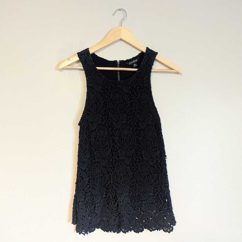 Lucky Brand Lace Black Tank